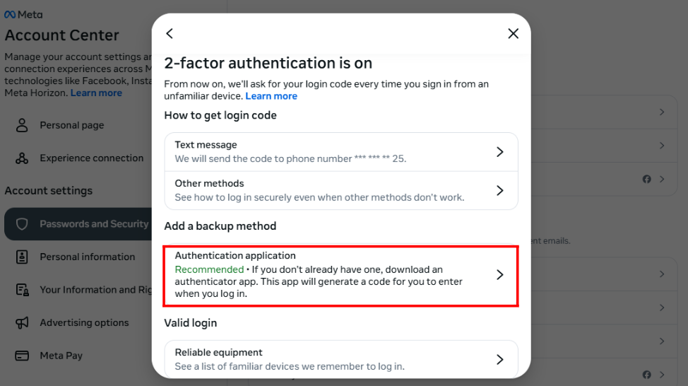 instagram authentication app