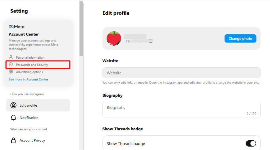 instagram authentication app