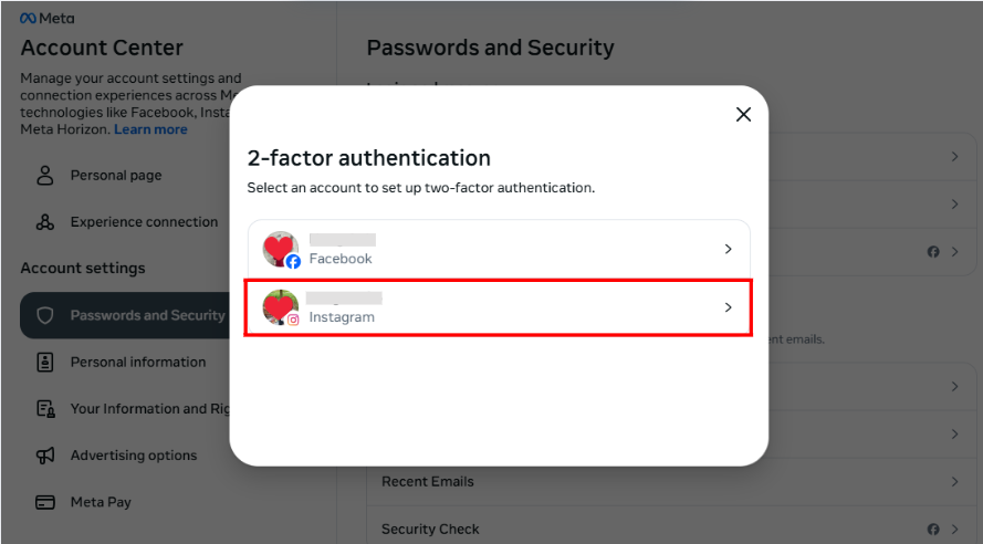 instagram authentication app