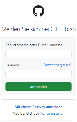 github authentifizierung