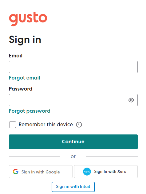 gusto authenticator app