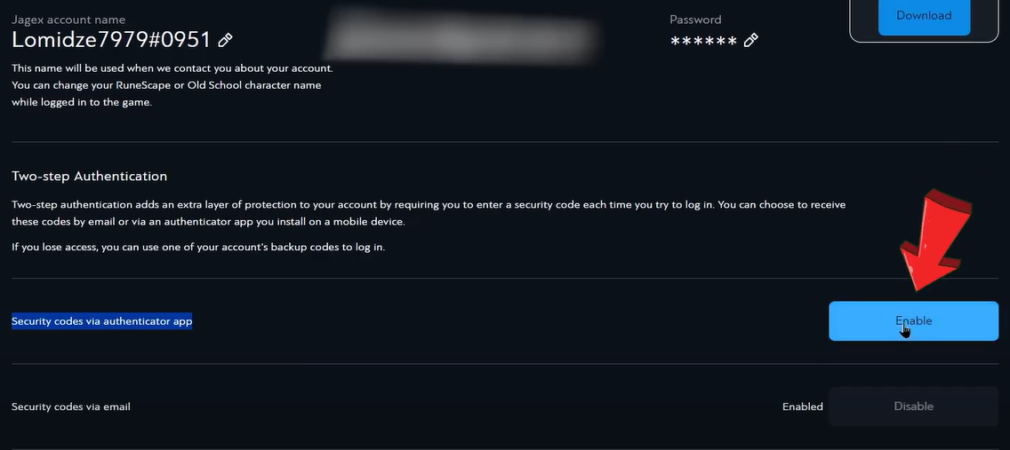 runescape authenticator