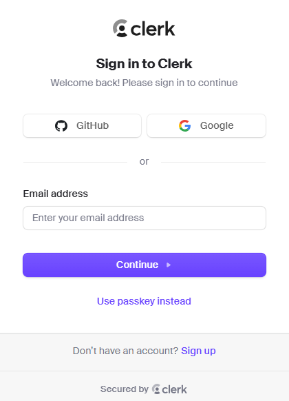 clerk authenticator