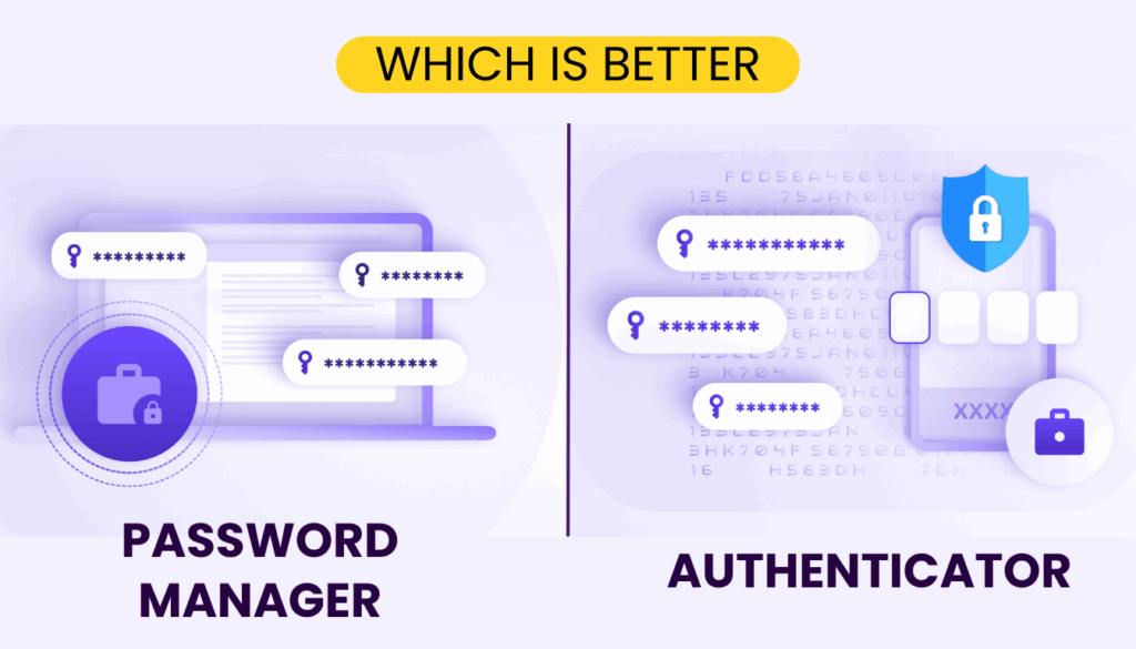 Authenticator vs password manager