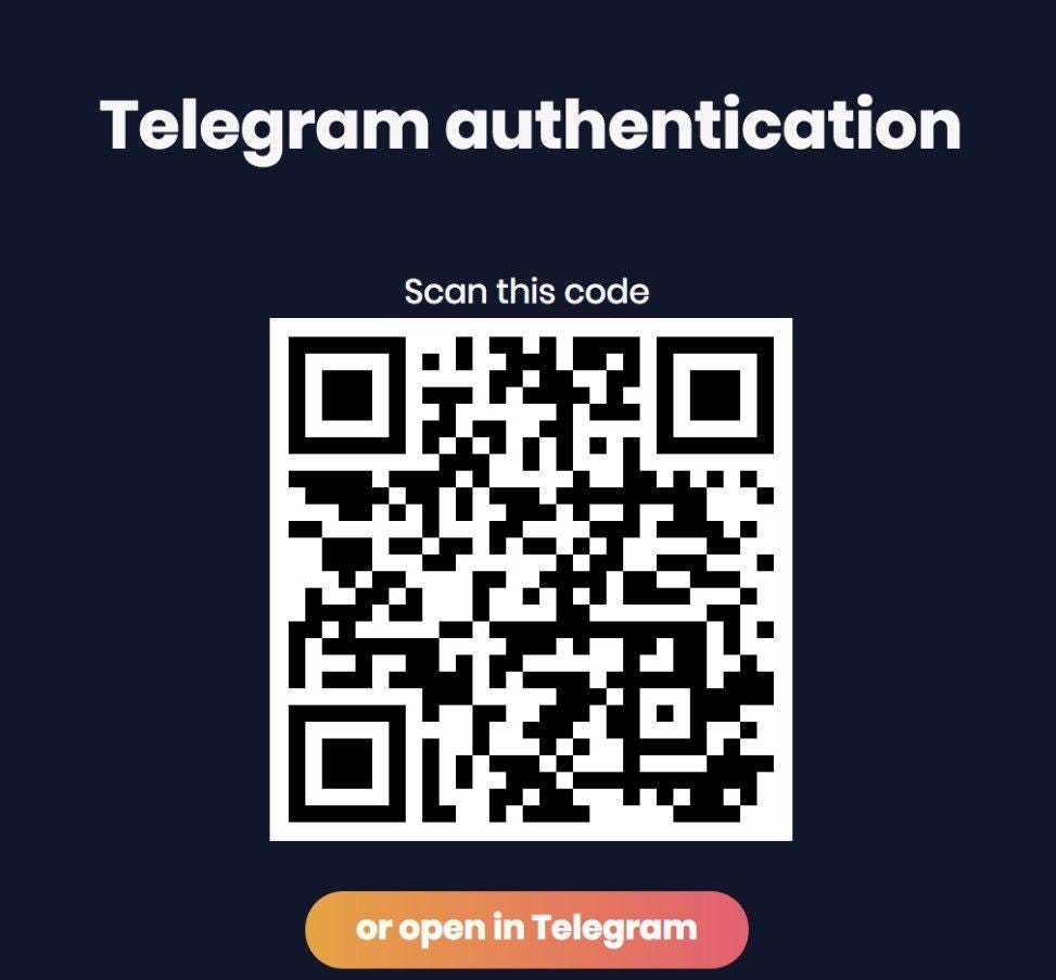 telegram authenticator not working