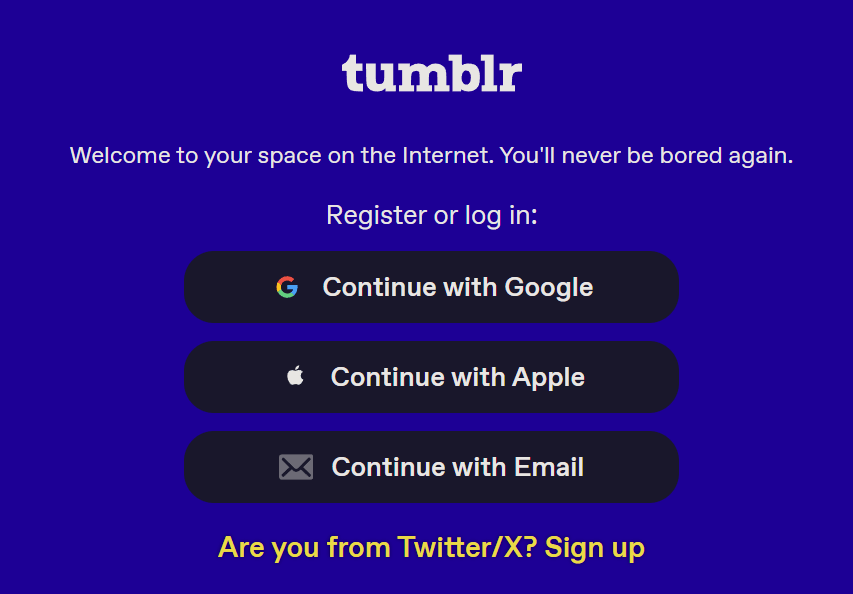 tumblr authenticator app