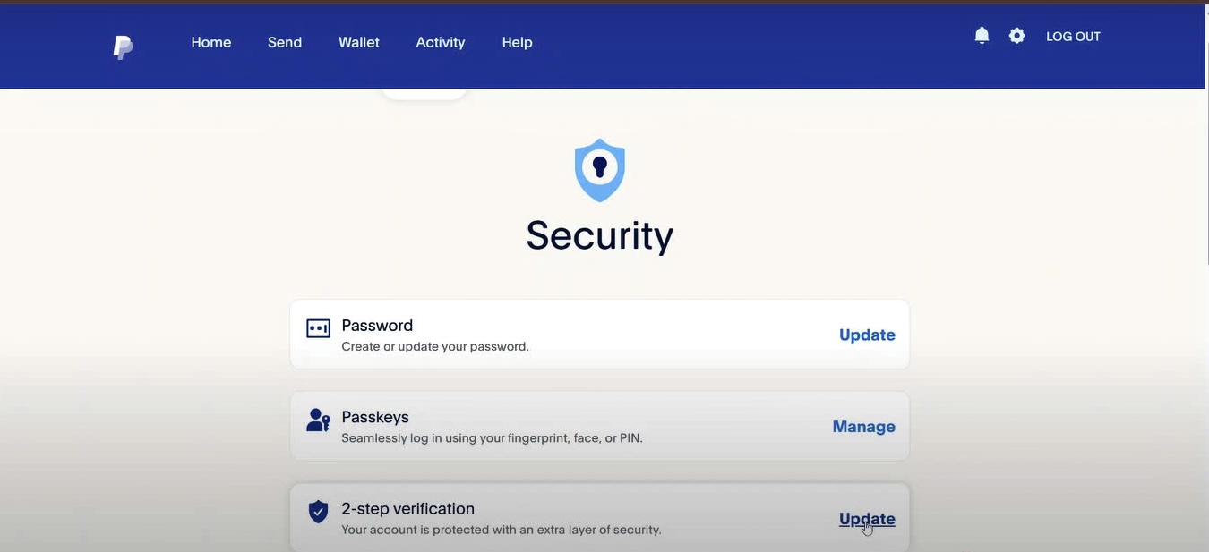 turn off two-factor authentication in paypal